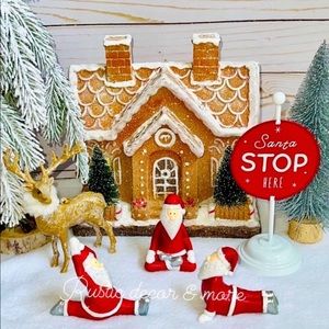 Christmas Zen Yoga Gnomes Meditation Santa Claus Gnomes set of 3